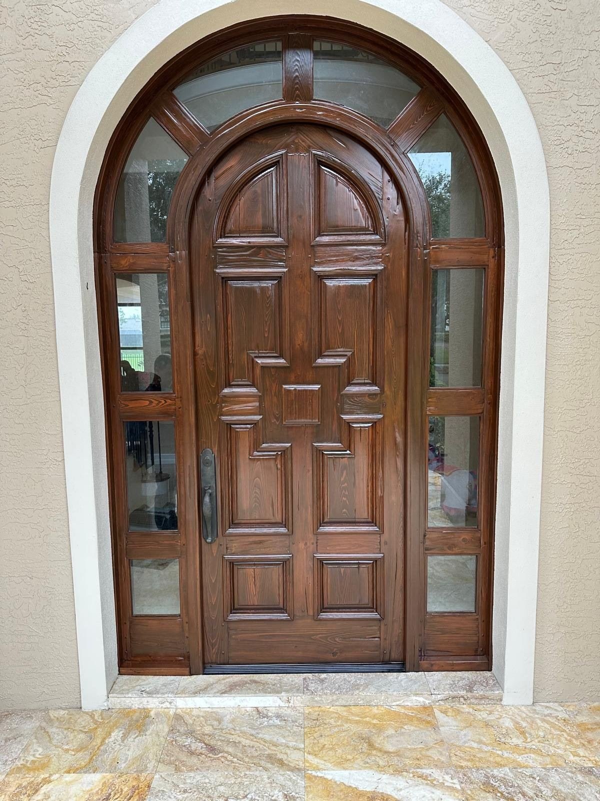 Double Door Entry — before refinishing