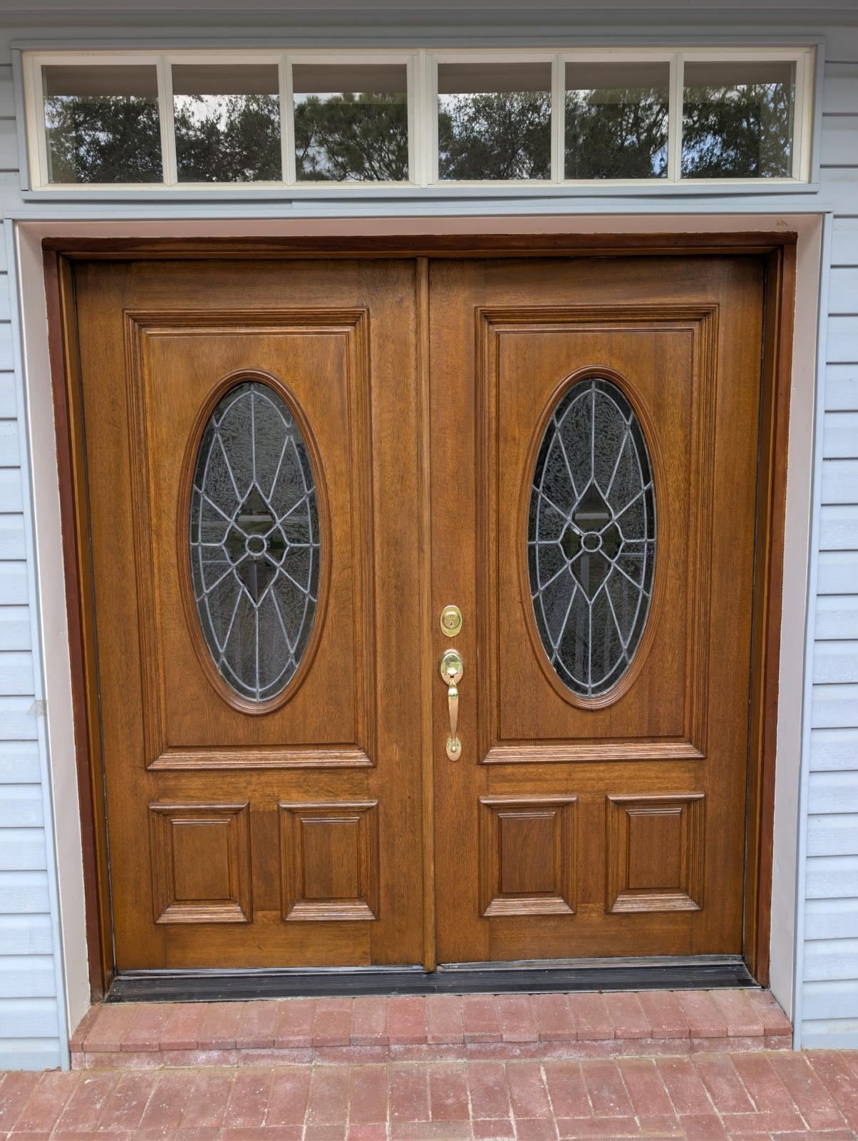 Front Door Restoration — after refinishing