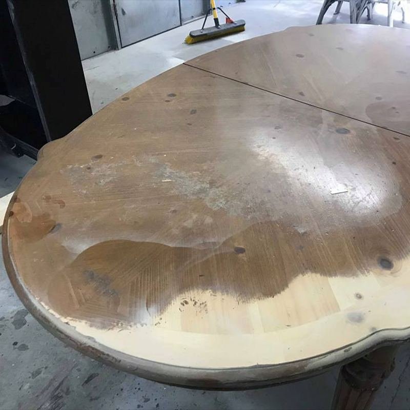 Dining table — before refinishing