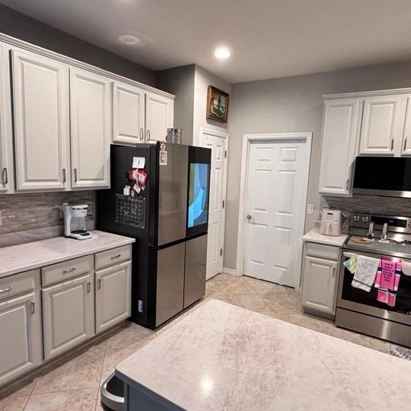 Refinished cabinetry detail