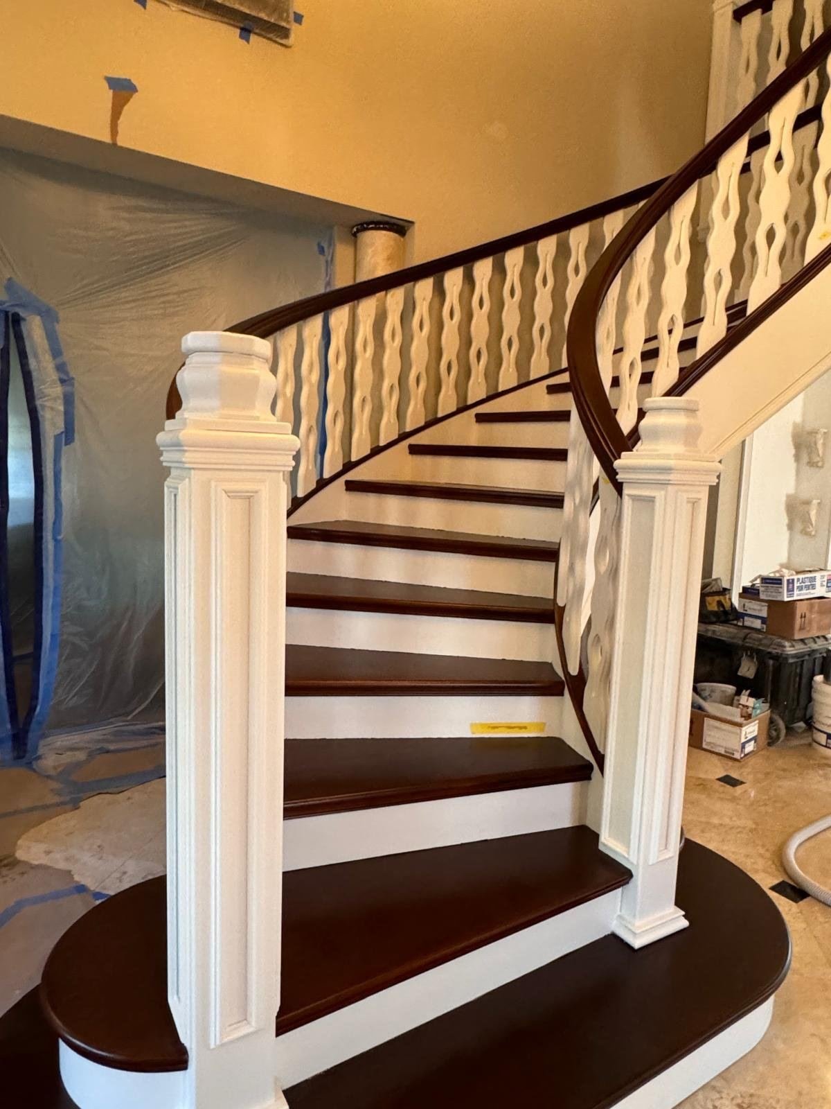 Stair Treads — after refinishing