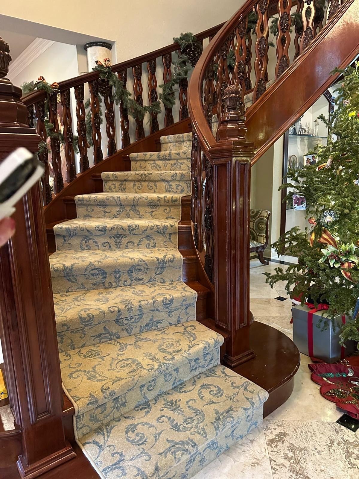 Stair Treads — before refinishing